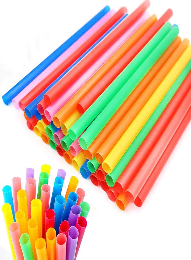 Concession Essentials Neon Jumbo 7.75 UN 500 Neon Jumbo Straws, 7.75" Unwrapped 500ct (Pack of 500), Multi Neon (CENeon7.75Unwrapped-500CT) - Image 1